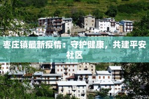 枣庄镇最新疫情：守护健康，共建平安社区