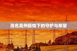 茂名高州疫情下的守护与希望