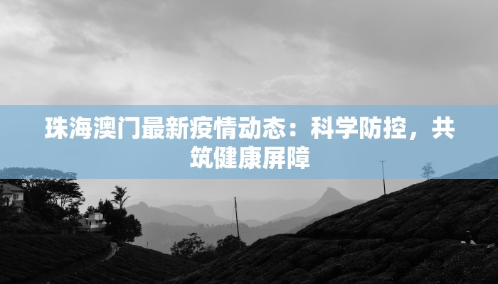 珠海澳门最新疫情动态：科学防控，共筑健康屏障