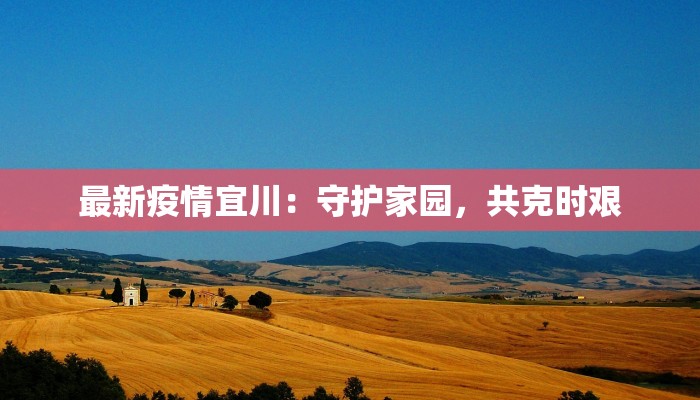 最新疫情宜川:守护家园,共克时艰 最新疫情宜川:守护家园,共克时艰